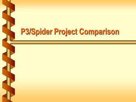 P3/Spider Project Comparison. Spider Project Introduction b Spider Project is a professional project management package, the most popular in Russia. It.