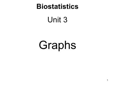 Biostatistics Unit 3 Graphs 1. Grouped data Data can be grouped into a set of non- overlapping, contiguous intervals called class intervals (Excel calls.