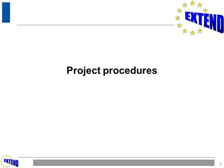 Project procedures.