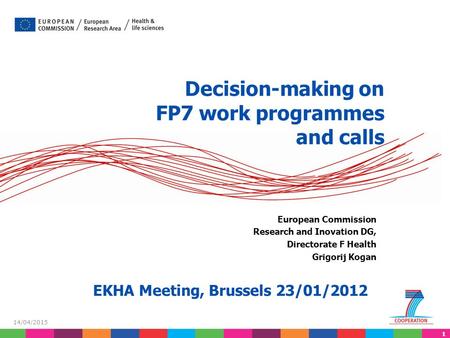 Decision-making on FP7 work programmes and calls