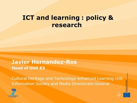 ICT and learning : policy & research