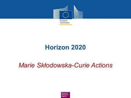 Horizon 2020 Marie Skłodowska-Curie Actions