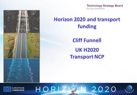 Horizon 2020 and transport funding