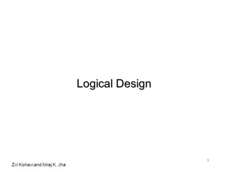 Logical Design.