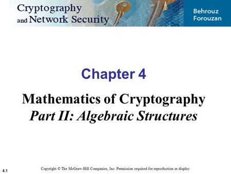 Mathematics of Cryptography Part II: Algebraic Structures