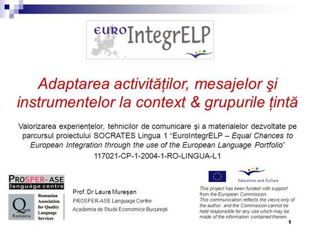Portofoliul European al Limbilor - ppt download