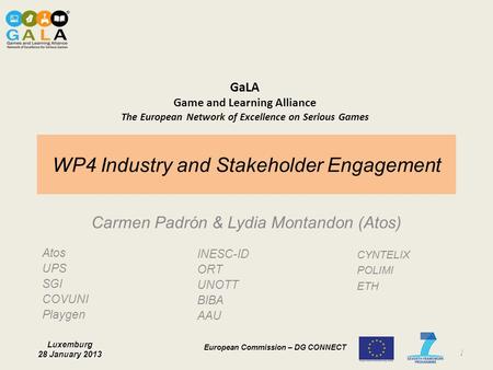 WP4 Industry and Stakeholder Engagement
