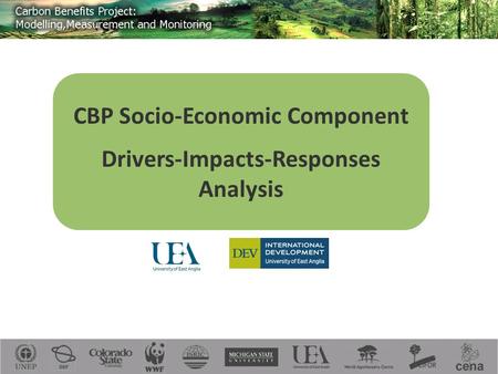 CBP Socio-Economic Component Drivers-Impacts-Responses Analysis.