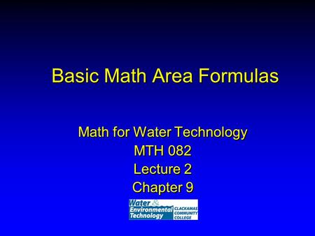 Basic Math Area Formulas