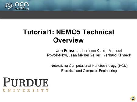 Tutorial1: NEMO5 Technical Overview