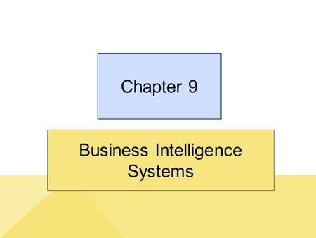 Business Intelligence Systems