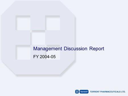 Management Discussion Report FY 2004-05. Index Key Financial Numbers Operating Margins Balance Sheet Summary Performance Highlights Business Operations.