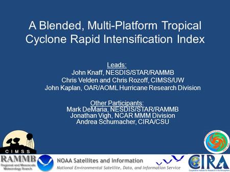A Blended, Multi-Platform Tropical Cyclone Rapid Intensification Index