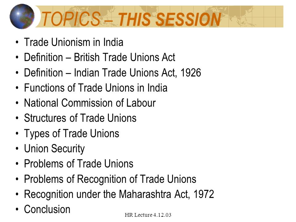 types of trade unions in india