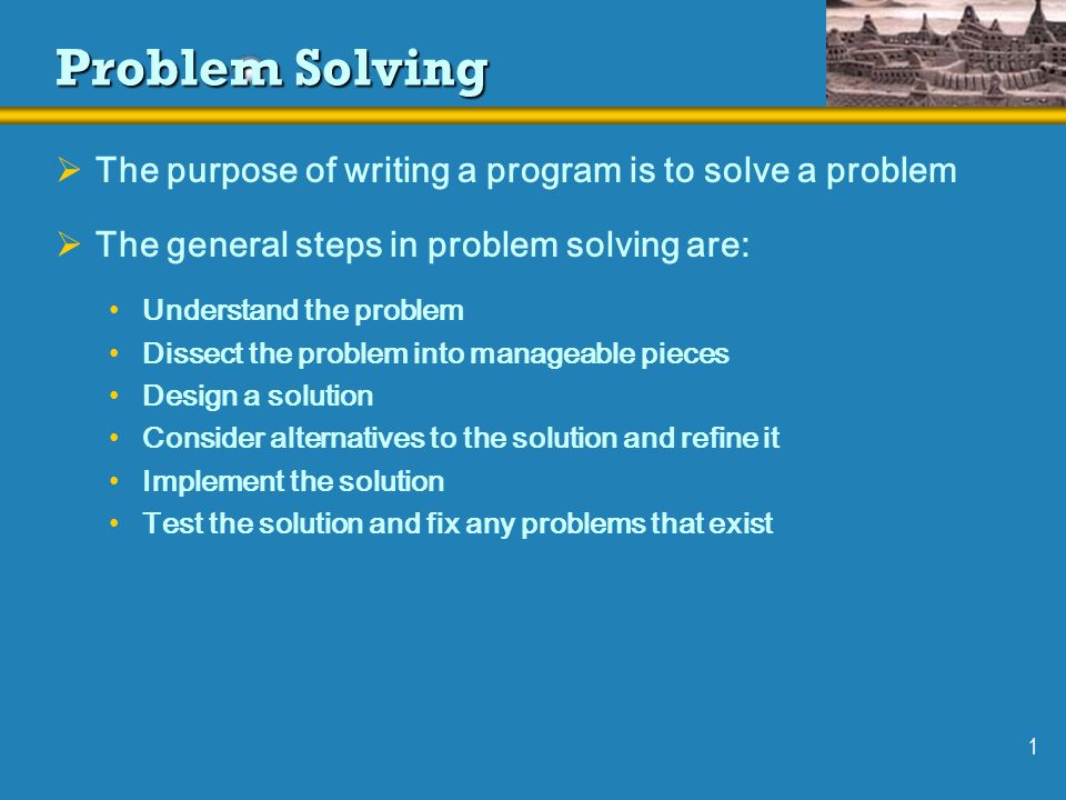Solved 1. Problem Description Write a program that will