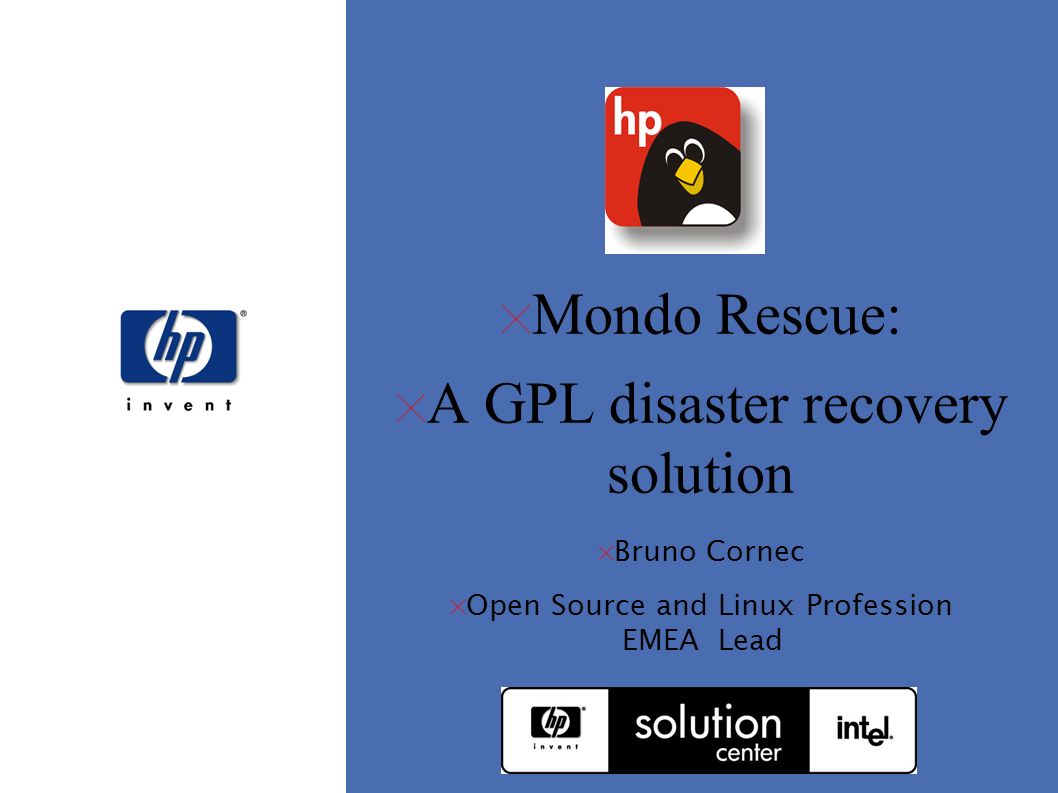 Mondo Rescue - GPL disaster recovery solution