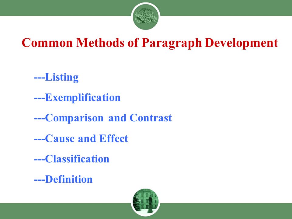 compare and contrast paragraph definition