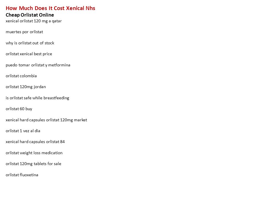 Orlistat xenical 120 mg price