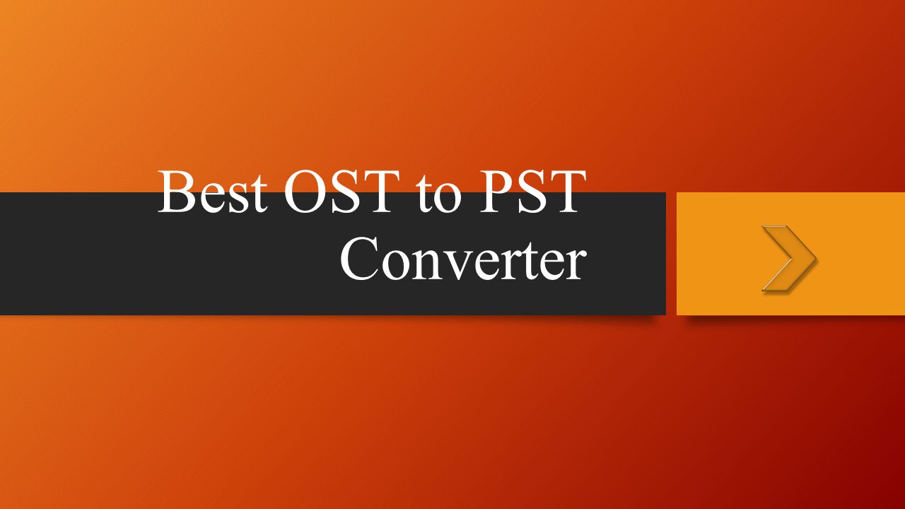 Best OST to PST Converter. What is OST File? OST stands for Offline storage  table or offline folder file in Microsoft Outlook. It allows you to use  Cached. - ppt download