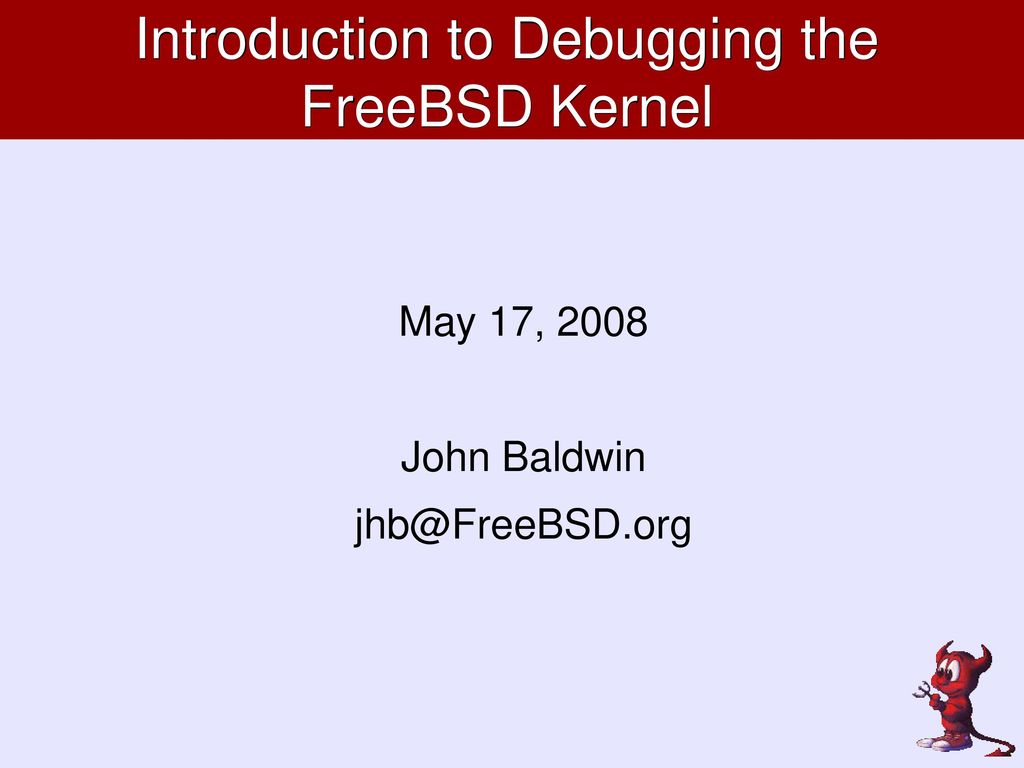 debug kernel course freebsd