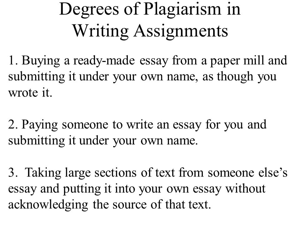 Is paying someone to write an essay plagiarism