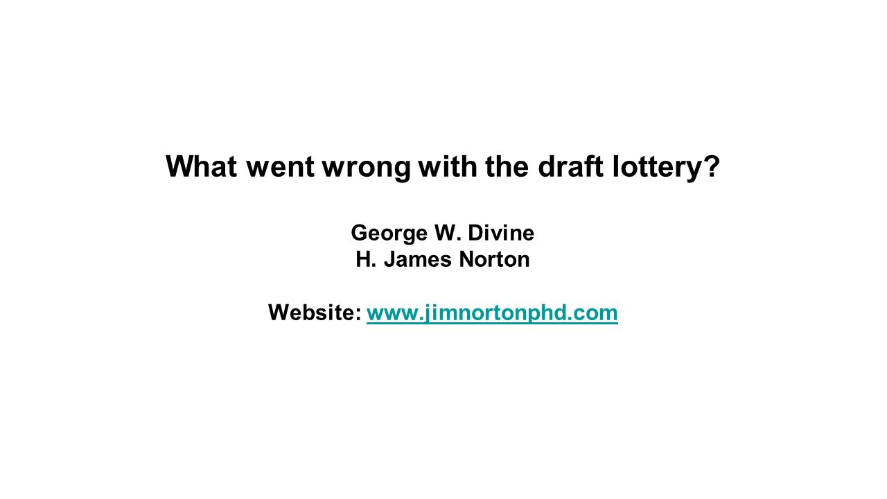 1969 draft lottery controversy