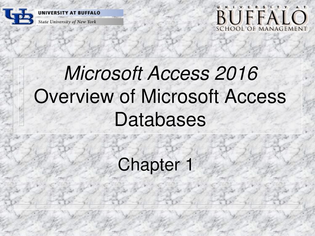 Microsoft Access 2016 Overview of Microsoft Access Databases - ppt video  online download