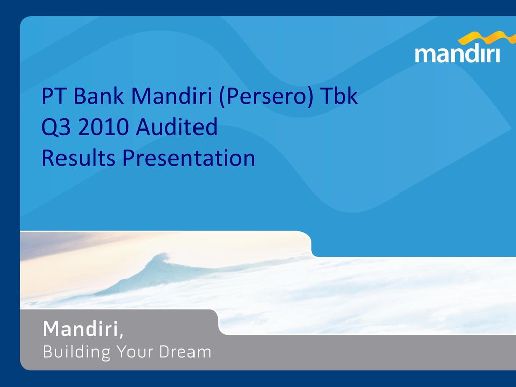 Bank Mandiri Presentation Contents Ppt Download