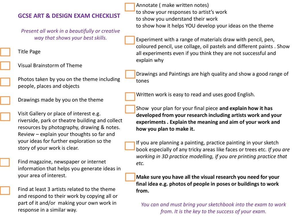 Gcse Art Design Exam Checklist Ppt Video Online Download Gcse Art Design Exam Checklist Ppt Video Online Download