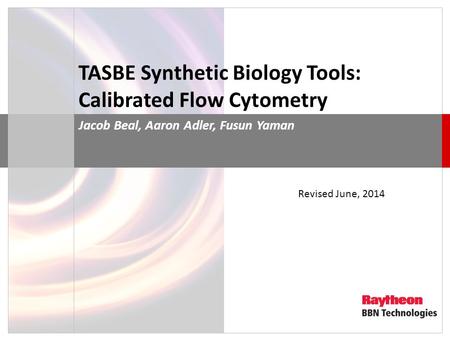TASBE Synthetic Biology Tools: Calibrated Flow Cytometry