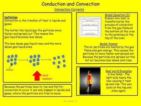 Conduction and convection