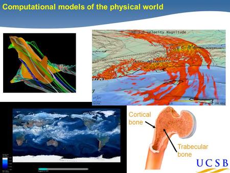 1 Computational models of the physical world Cortical bone Trabecular bone.