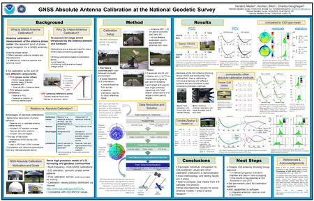 GNSS Absolute Antenna Calibration at the National Geodetic Survey Background Gerald L Mader 2, Andria L Bilich 1, Charles Geoghegan 3 1 National Geodetic.