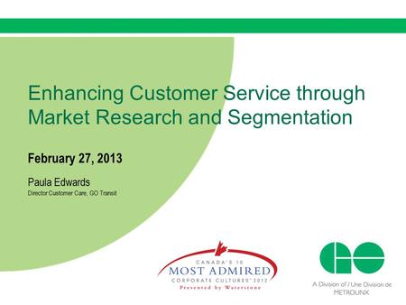 Enhancing Customer Service through Market Research and Segmentation
