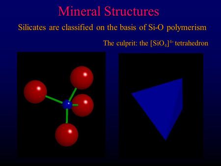 Silicates are classified on the basis of Si-O polymerism