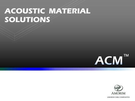 Marine, Railway and ground Transportation ACOUSTIC MATERIALS for.