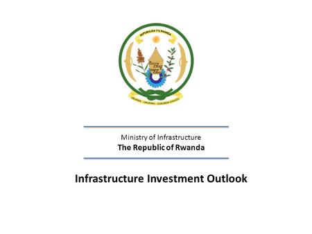 Infrastructure Investment Outlook