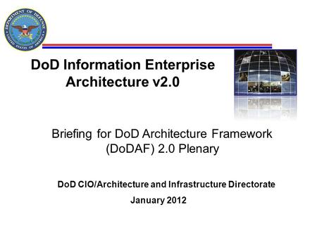 DoD Information Enterprise Architecture v2.0