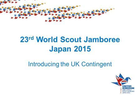 23rd World Scout Jamboree Japan 2015