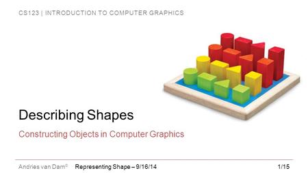 Constructing Objects in Computer Graphics
