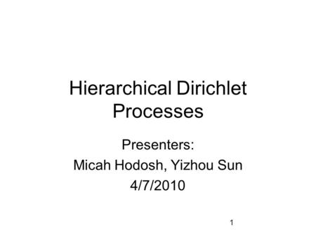 Hierarchical Dirichlet Processes