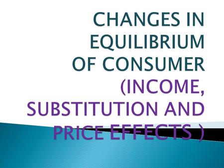 Income effect is the effect on the quantity demanded of the commodity due to the change in the income of the consumer while the prices of the other commodities.