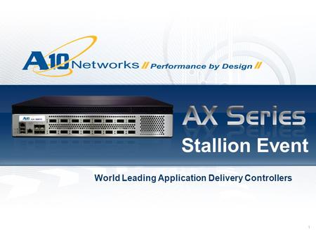 World Leading Application Delivery Controllers