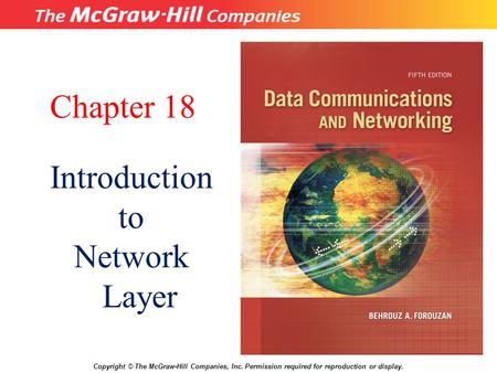 Chapter 18 Introduction to Network Layer 18.# 1