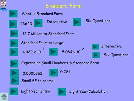 Standard Form What is Standard Form Six Questions Interactive 43620
