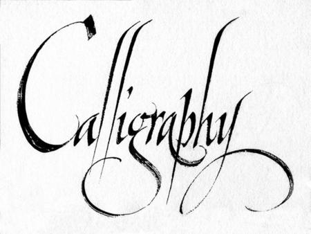 Calligraphic Writing The meaning of calligraphy is beautiful handwriting. It means a special writing and it has its own aesthetic rules. It is different.