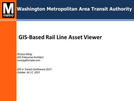 GIS-Based Rail Line Asset Viewer