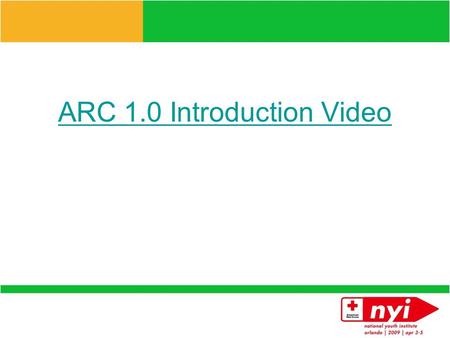 ARC 1.0 Introduction Video American Red Cross 1.0 Learn and Act.