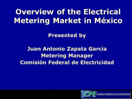 Overview of the Electrical Metering Market in México