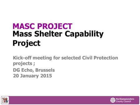Mass Shelter Capability Project